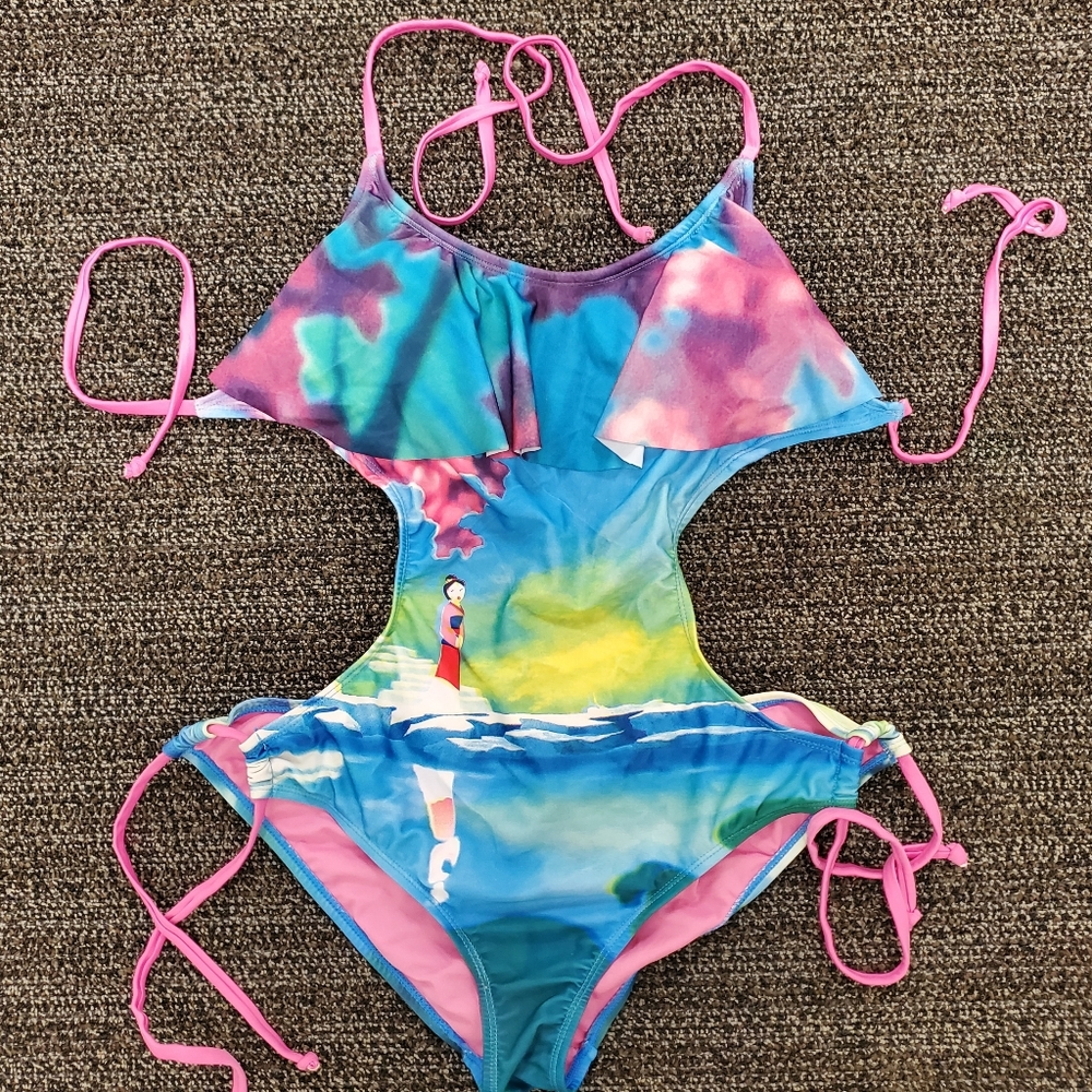 Disney Mulan Hot Topic Monokini Large swimsuit